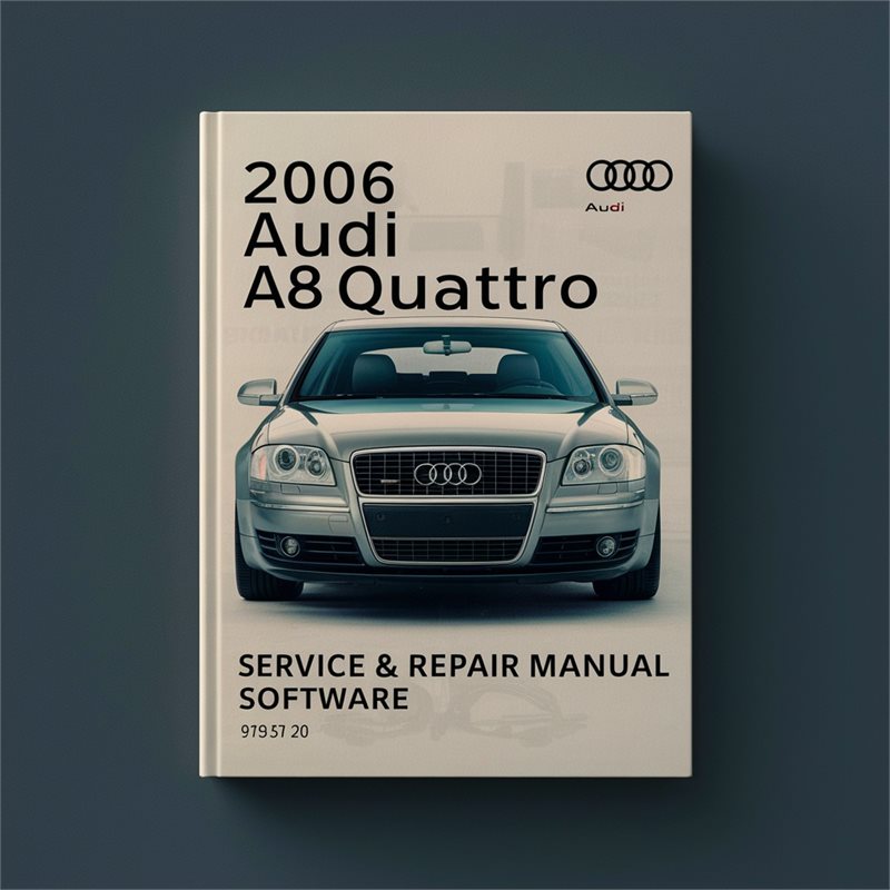 2006 Audi A8 Quattro Software Service Repair Workshop Manual PDF