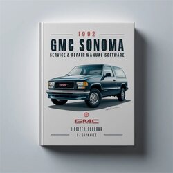 1992 GMC Sonoma Software Service Repair Workshop Manual PDF