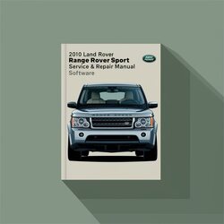 2010 Land Rover Range Rover Sport Manual de servicio y reparación Software 