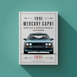 1991 Mercury Capri Software Service Repair Workshop Manual PDF