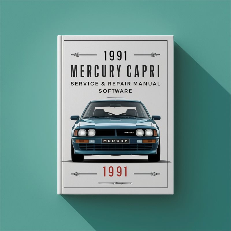 1991 Mercury Capri Software Service Repair Workshop Manual PDF