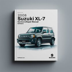 2008 Suzuki XL 7 XL-7 Software Service Repair Workshop Manual PDF