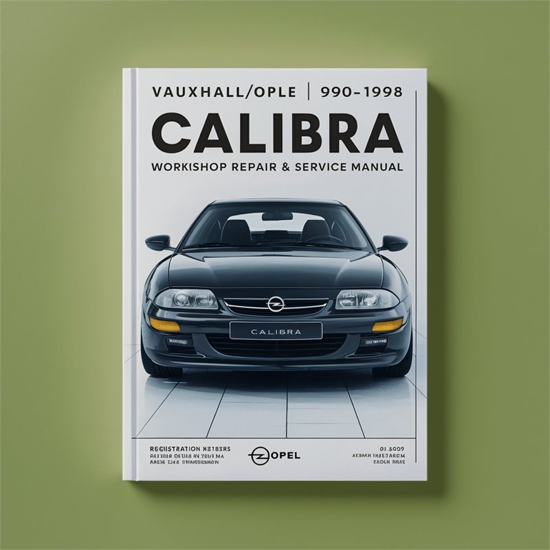 1990-1998 Opel Calibra Vauxhall (g S Registration) Service Repair Workshop Manual PDF