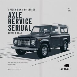 Spicer Dana 60 Series Axle Front Rear Service Repair Workshop Manual PDF