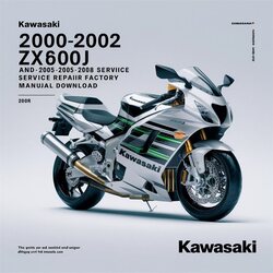 2000-2008 Kawasaki ZZ R Series ZX600J - ZZR600 Service Repair Workshop Manual PDF