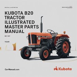 Kubota B20 Tractor Illustrated Master Parts Catalog PDF