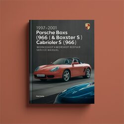 1997-2001 Porsche Boxster (986) S Cabriolet Service Repair Workshop Manual PDF