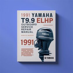 1991 Yamaha T9.9 Elhp Outboard Service Repair Workshop Manual PDF