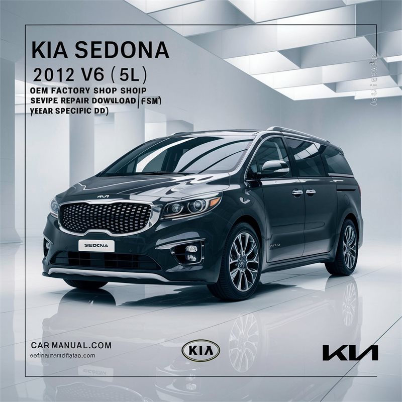 2012 Kia Sedona V6 (3.5l) Shop FSM Year Specific Service Repair Workshop Manual PDF