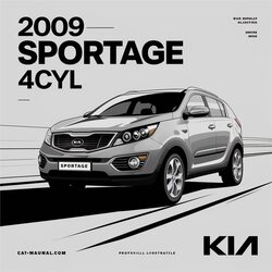 2009 Kia Sportage 4CYL (2.0l) Shop FSM Year Specific Service Repair Workshop Manual PDF