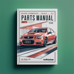 Holden Calais Commodore VL HDT Walkinshaw Parts Catalog PDF