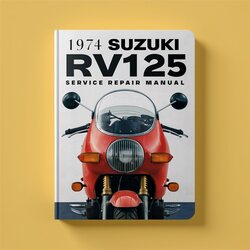 1974 Suzuki RV Series RV125 Service Repair Workshop Manual PDF
