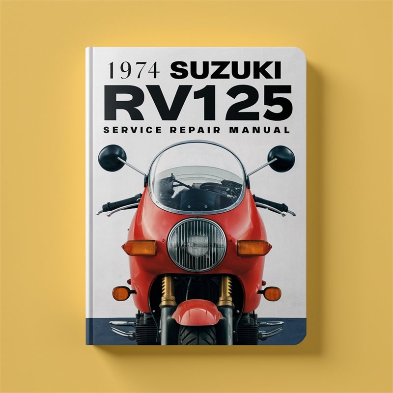 1974 Suzuki RV Series RV125 Service Repair Workshop Manual PDF