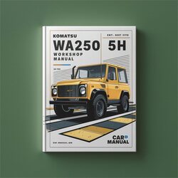 Komatsu WA250 5H WA250PT Service Repair Workshop Manual PDF
