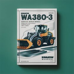 Komatsu WA380-3 Wheel Loader Operation Service Repair Workshop Manual PDF