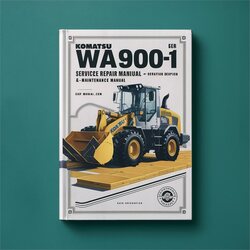 Komatsu WA900-1 Wheel Loader Operation Service Repair Workshop Manual PDF
