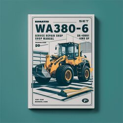 Komatsu WA380-6 Wheel Loader Shop (sn H60051 Up) Service Repair Workshop Manual PDF