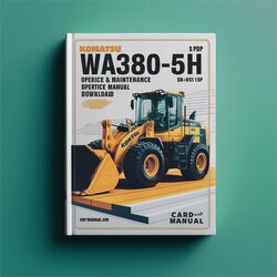 Komatsu WA380-5H Wheel Loader Operation (sn: H50051 Up) Service Repair Workshop Manual PDF