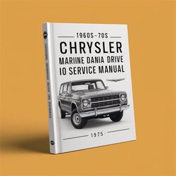 1960S-70S Chysler Marine Dana Stern Drive Io Service Repair Workshop Manual PDF