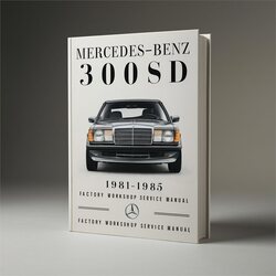 1981-1985 Mercedes W126 Benz 300SD Service Repair Workshop Manual PDF