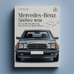 1986-1991 Mercedes W126 Benz 560SEC Service Repair Workshop Manual PDF