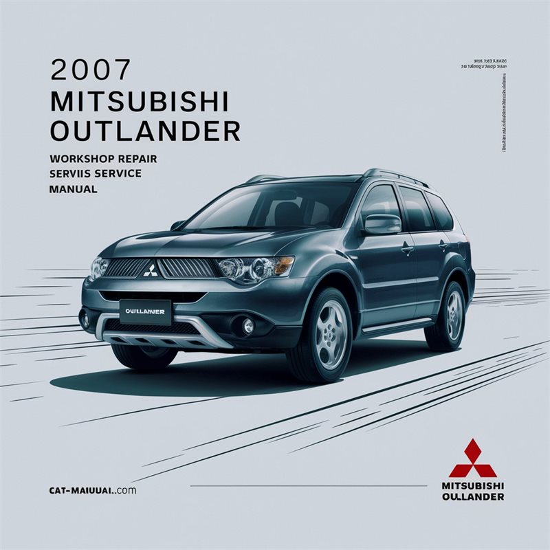 2007 Mitsubishi Outlander (240mb Iso) Service Repair Workshop Manual PDF