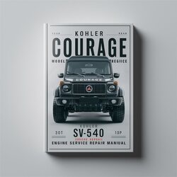 Kohler Courage Series Model SV540 18P Engine Service Repair Workshop Manual PDF