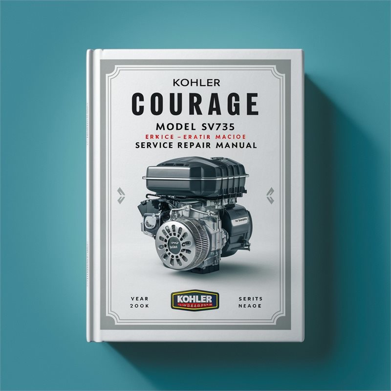 Kohler Courage Series Model SV735 26HP Engine Service Repair Workshop Manual PDF