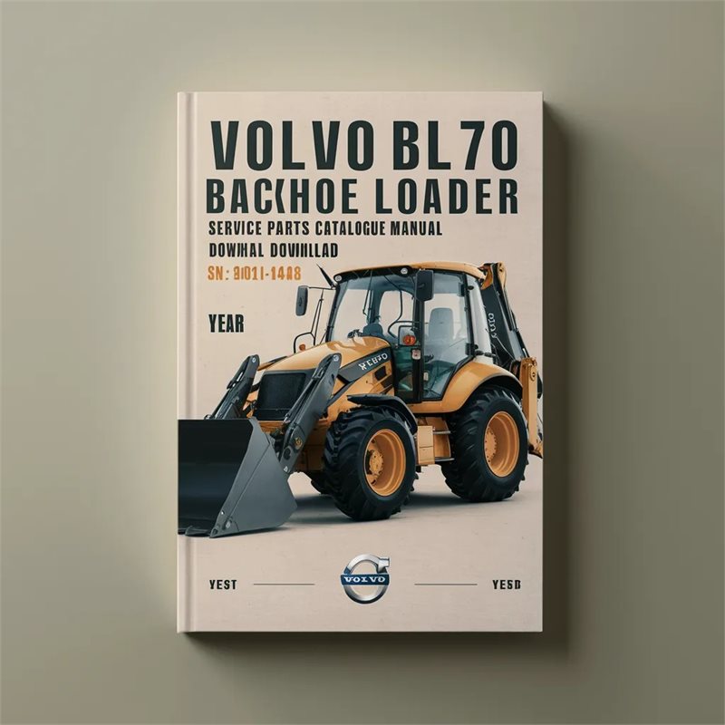 Chevrolet Parts Catalogue Volvo BL70 Backhoe Loader Sn: 10001-11488 Catalog PDF
