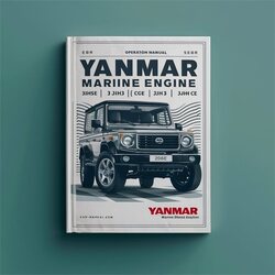 Yanmar Marine Diesel Engine 3jh3(b)e 3jh3(c)e 4jh3(b)e 4jh3(c)e Operation Service Repair Workshop Manual PDF