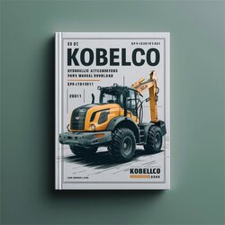 Kobelco Sk45sr-2 Hydraulic Excavators Optional Attachments Parts (PJ02-00101) S3pj01601ze01 Catalog PDF