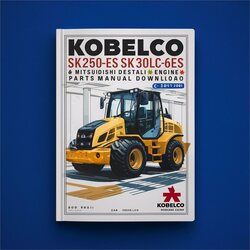 Kobelco SK250-6ES Sk250lc-6es Hydraulic Excavators Mitsubishi Diesel Engine 6D34-T Parts Catalog PDF