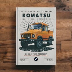 Komatsu Pc200-6, Pc210-6, Pc220-6, PC230-6 Excavator Shop Service Repair Workshop Manual PDF