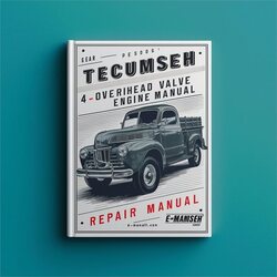 Tecumseh 4 Cycle Overhead Valve Engine Service Repair Workshop Manual PDF