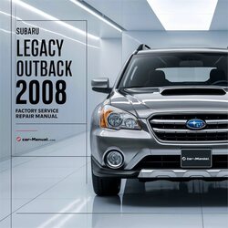 2008 Subaru Outback Legacy Service Repair Workshop Manual PDF