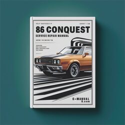 86 Conquest Service Repair Workshop Manual PDF