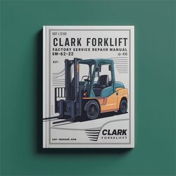 Clark Forklift SM-612 Rv 1 CGC Service Repair Workshop Manual PDF