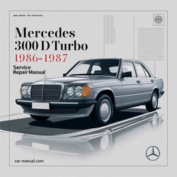 1986-1987 Mercedes 300 D Turbo Service Repair Workshop Manual PDF