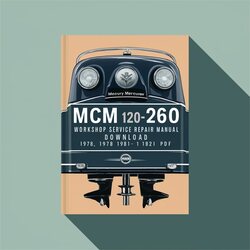 Mercury Mercruiser Marine Engines Number 4 Stern Drive Units MCM 120-260 Service Repair Workshop Manual PDF