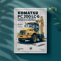 Komatsu PC200-6 Hydraulic Excavator (sn: A82001 Up) Service Repair Workshop Manual PDF