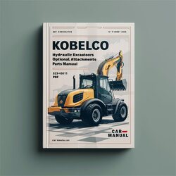 Kobelco Sk45sr-2 Hydraulic Excavators Optional Attachments Parts (PJ02-00101-) S3pj01601ze01 Catalog PDF