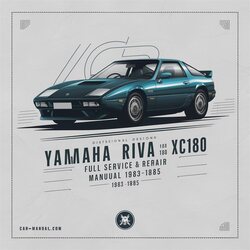 1983-1985 Yamaha Riva Models 180 XC180 Service Repair Workshop Manual PDF
