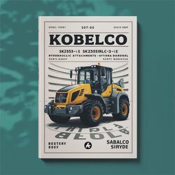 Kobelco Sk235sr-1e Sk235srlc-1e Sk235srlc-1es Hydraulic Excavators Optional Attachments Parts Catalog PDF