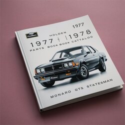 1977-1978 Holden Monaro HZ Catalog GTS Statesman Parts PDF