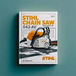 Stihl Chain Saw 042-AV Spare Parts Catalog PDF