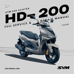 Baotian SYM HD200 Scooter Service Repair Workshop Manual PDF
