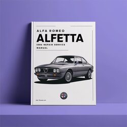 1984 Alfa Romeo Alfetta Service Repair Workshop Manual PDF