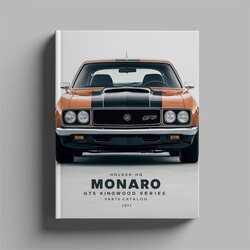 1971 Holden Monaro HQ GTS Kingswood Series Parts Catalog PDF