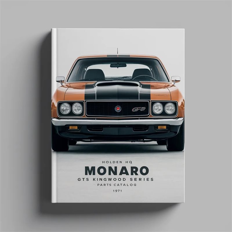 1971 Holden Monaro HQ GTS Kingswood Series Parts Catalog PDF