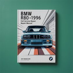 1978-1996 BMW 3 Series R80 Service Repair Workshop Manual PDF